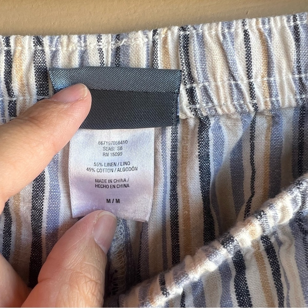 Classic Elements Striped Pull On Capri Pants - Si… - image 3